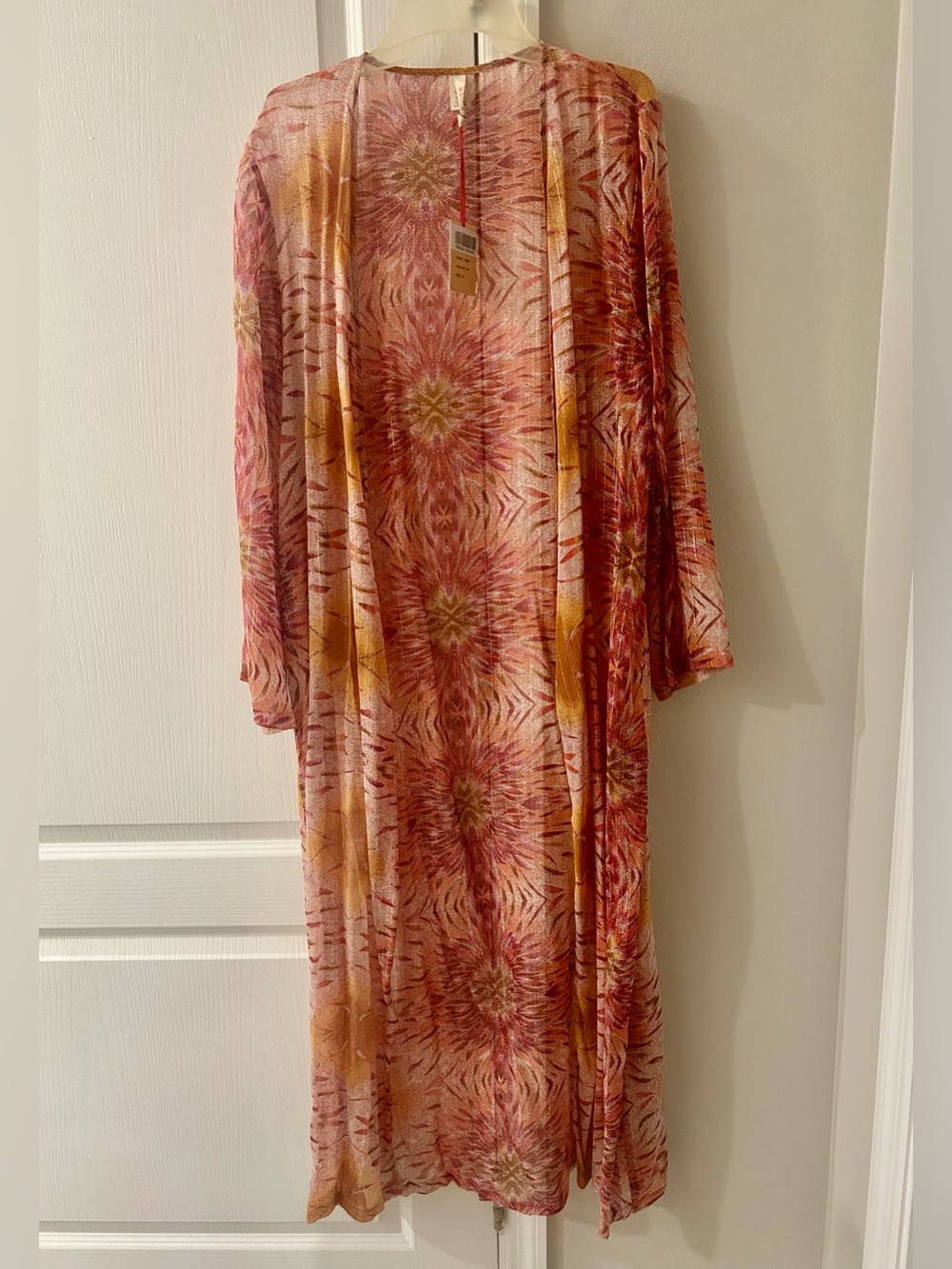 RAGA Pink & Gold Sunburst Duster
